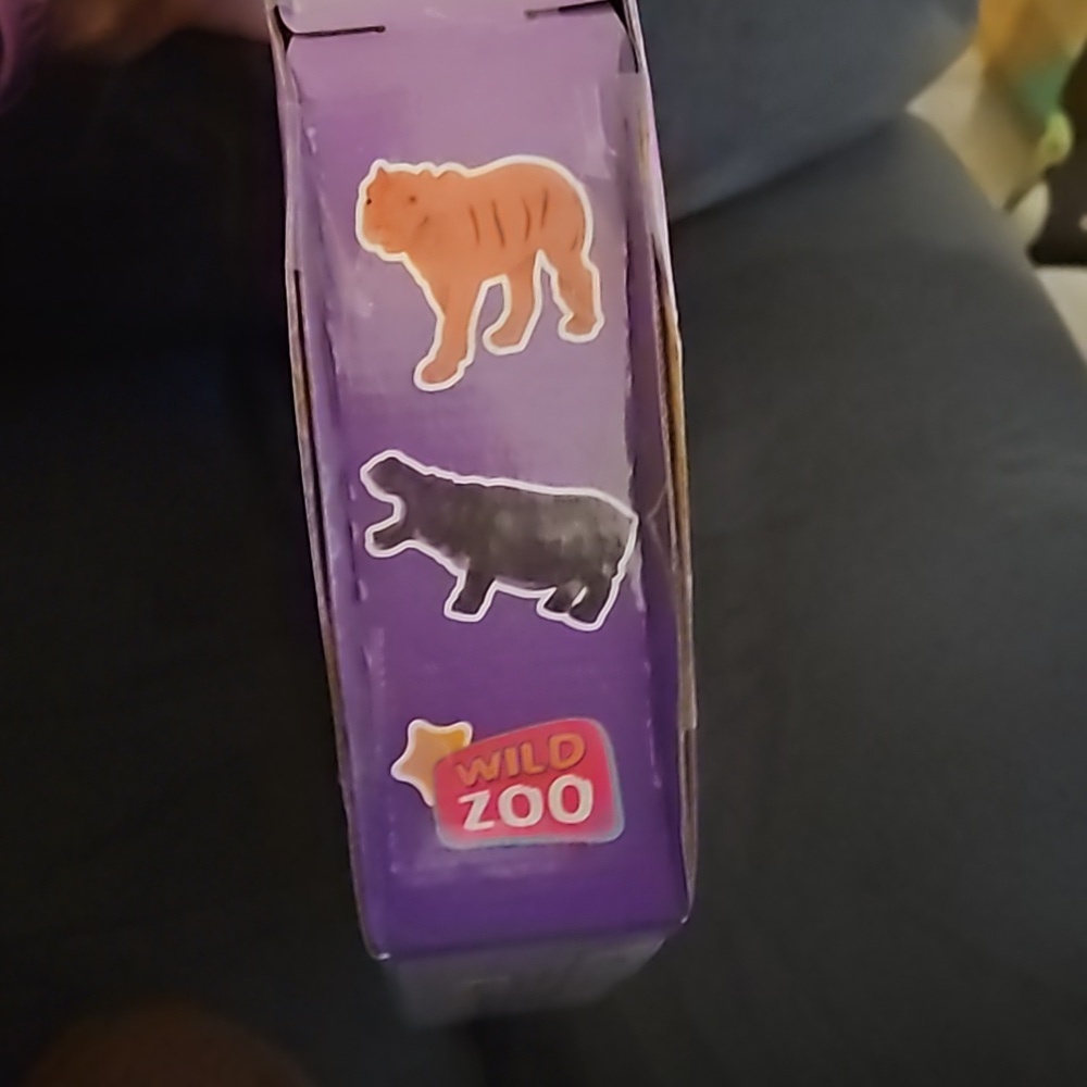 Imagine Angel 7 Piece Mini Doll Zoo Animals Tiger Hippo Lion Bear Elephant Rhino - Picture 9 of 12
